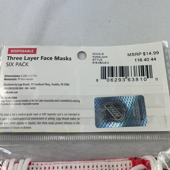 Logo brands New Jersey devils face mask - Picture 3 of 4